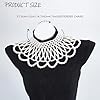 NICENEEDED Pearl Shoulder Necklace, Pearl Shawl Body Chain, Multi-layer French Beach Bikini Necklace Collar Body Jewelry Chains for Rave Nightclub Party Decoration #4