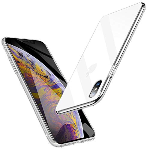 Samione - Carcasa para iPhone XS MAX, de Silicona Suave, Ultrafina, para iPhone XS MAX, Transparente