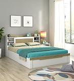 Spacewood Lilly Bed | Queen Size (78 X 60) Engineered Wood Bed with Box Storage