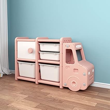 Amazon Co Jp Osj おもちゃ収納ラック おもちゃ 収納 キッズ 子供服 おもちゃ箱 棚 オモチャ収納 収納ケース かわいい おしゃれ 車 分類収納 S ピンク ホーム キッチン