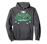 North Dakota Fighting Hawks Hockey Sticks Pullover Hoodie