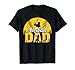 Mens Softball Dad America US Flag Dad Men Patriotic Fathers Day T-Shirt
