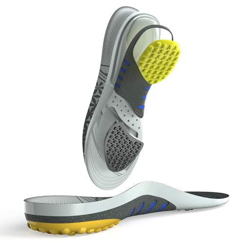 Plantillas para tendinitis de Aquiles para hombres y mujeres – Plantillas para aliviar el dolor de talón para el espolón calcáneo –E: Hombre 39-40 | Mujer 41-42 (271mm)