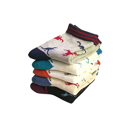 Little Kids Ankle Socks Girl Boys Cotton Cartoon Crew Socks Pack of 53