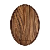 Ironwood Gourmet Osterbotten Oval Carving Board, 18' x 13' Acacia Wood Cutting Board...