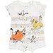 Disney Lion King Simba Timon Pumbaa Newborn Baby Boys Romper and Bucket Sun Hat Gray 6-9 Months