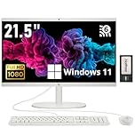 HP All-in-One Desktop Computer, 21.5" FHD Display, Intel Celeron J4025 Processor, 32GB RAM, 1.16TB Storage (1TB SSD + 160GB Docking Station Set), HD Privacy Camera, Wired Keyboard&Mouse, Win 11, White