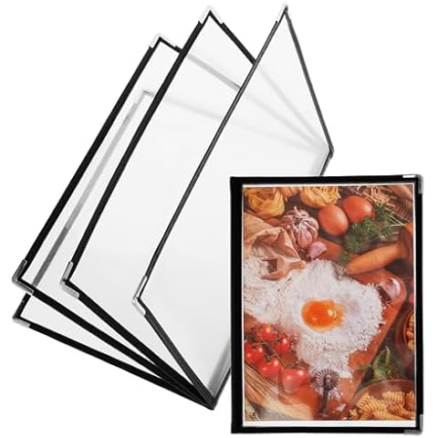 2Pcs Clear A4 Menu Covers by Sutowe Cover