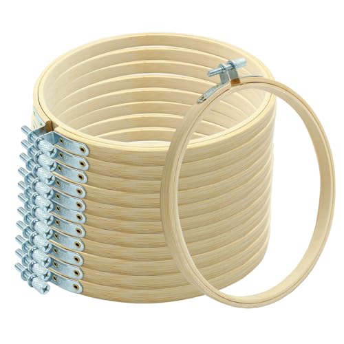 Image of Dijedev 12PCS 6 Inch Embroidery Hoops