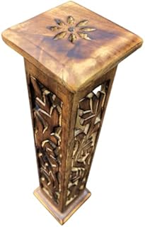 SAMASIA wooden incense holder tower | Ash Catcher and Cone Burner | For Aromatherapy, Meditation, Yoga, Reiki, Weddings