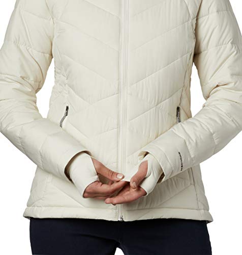 Image of Columbia Women's Omni-Heat Reflective Heavenly Hooded Hiking & Trekking Down Standard Length Jacket