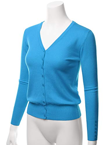Image of LALABEE Women's V-Neck Long Sleeve Button Down Sweater Cardigan Soft Knit(S-XXL)