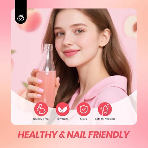 Image of Beetles Jelly Gel Nail Polish Set, 6 Colors Nude Pink Gel Polish Kit