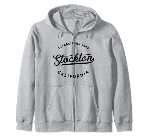 Clásico Retro Vintage Stockton California 1849 USA Gift Sudadera con Capucha