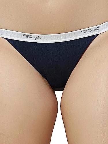 Image of Triumph Stretty Cotton 141 Everyday Comfort Tanga Brief - Pack of 3(Colors and Prints May Vary)