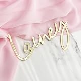 Custom Cake Name Sign | Acrylic Cake Name Plaque | Personalized Cake Name Plate Plaque | Cake Letters | Cake Decoration for Birthday BabyShower Wedding