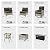 ovios 11 Pcs Patio Furniture with Fire Pit Table, Outdoor Rattan Wicker Conversation Set with Glowing Coffee Table, Comfy Sectional Sofa for Porch Balcony Backyard Pool, Black