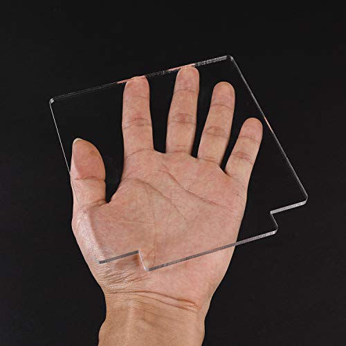 6 Pcs 2Mm Acrylic Sheet Clear Cast Plexiglass Square And Round Panel Thick Plastic Glass Board With Double Sided Protective(5.8"X 5.1") For Led Light Base Signs Diy Display Projects Craft #TOP5