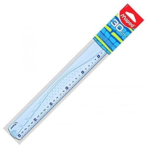 Maped Flat Ruler Geometric 300 mm Plastic Pack of 1