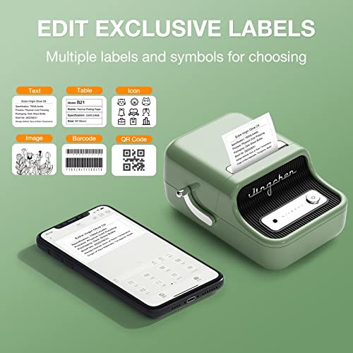 Niimbot B21 Label Maker Wireless Thermal Label Printer, Inkless With Tape, 1Pack 50X30Mm For Home Organization Office Business #TOP4
