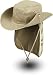 Produktbild normani Buschhut Outdoor Schlapphut Outback mit abnehmbarem Nackenschutz Farbe Beige Größe XL/61