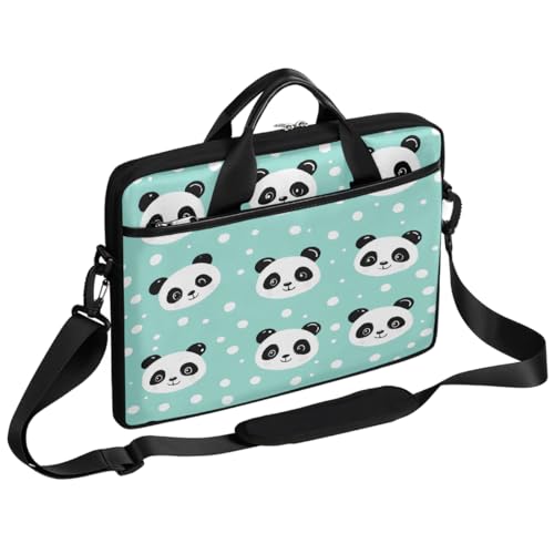 Maletín para laptop 15 pulgadas Polka Dot Panda miniatura 1
