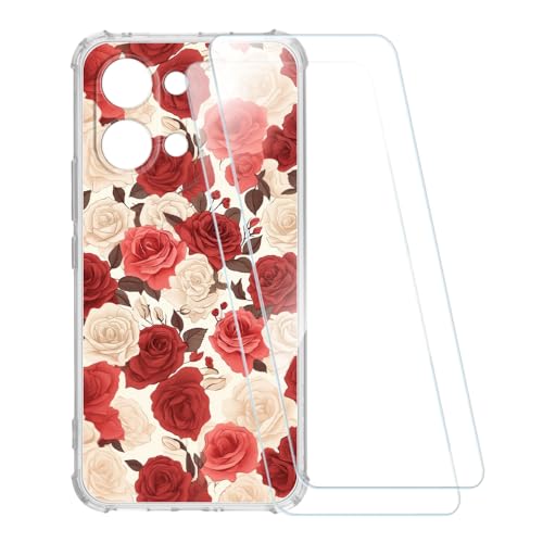 ESACMOT �v�����g�P�[�X + 2�������K���X�t�B���� Xiaomi Redmi Turbo 5 Max 5G �Ƃ̌݊�������, �Ռ��z���\�t�g�J�o�[ HD�N���A (�� 1)