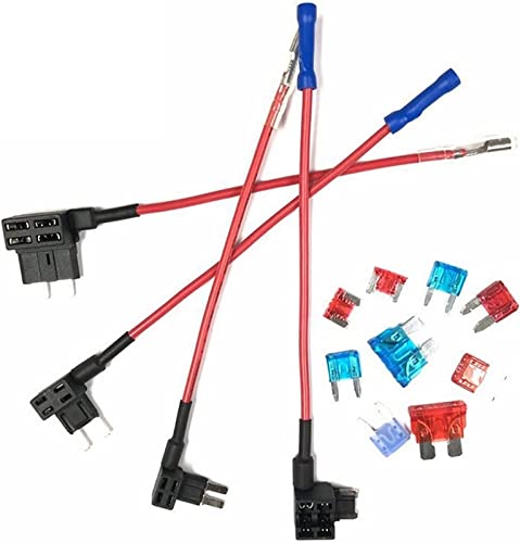 Fusible de dos complexe 12V avec support de taille moyenne et mini adaptateur 10A Micro - 7