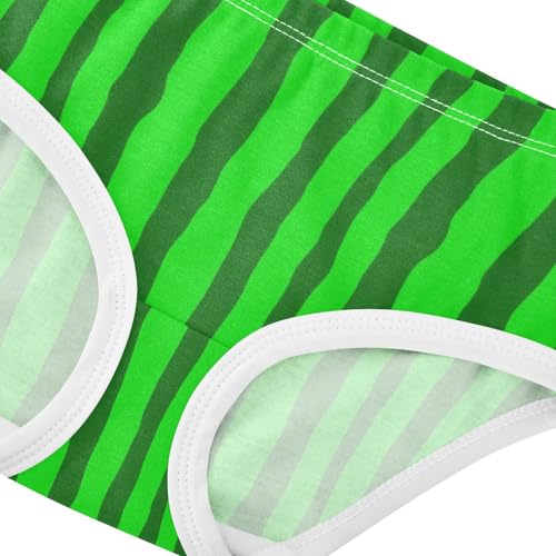 Joisal Aesthetic Toddlers Underwear Floral 2t Cotton Little Girl Panties Chic Green Stripes Kids Briefs Undies4