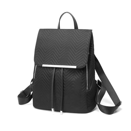 Miss Lulu Damen Rucksack Damen Cityrucksack Casual Daypacks Wasserdicht Schulrucksack mit Kordelzug Polyester Lightweight Medium