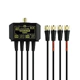 サン電子 ダブル分波器 4K8K（3224MHz)/地デジ/CATV対応 出力2.5Cケーブル70cm 金メッキローレット加工コネクタ 2SPA-K77W