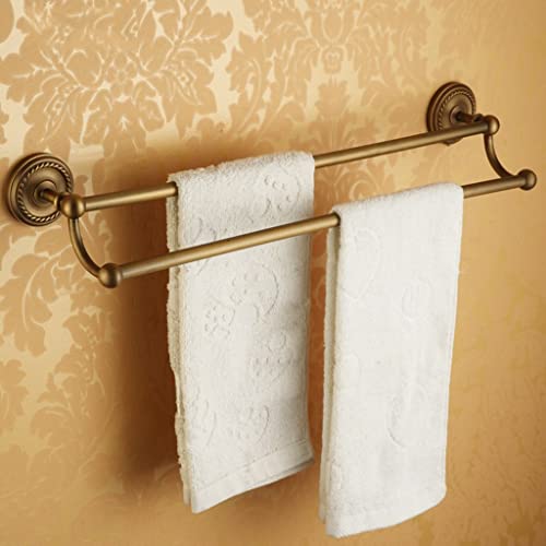 Barre à serviettes de salle de bain double pour un rituel spa à la maison