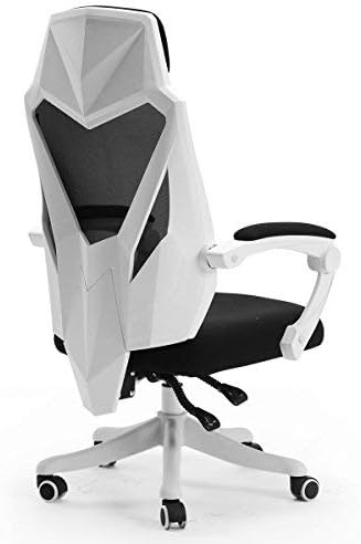 Hbada Office Adjustable Chair, High Back with Breathable Mesh Recline Desk Chair, White