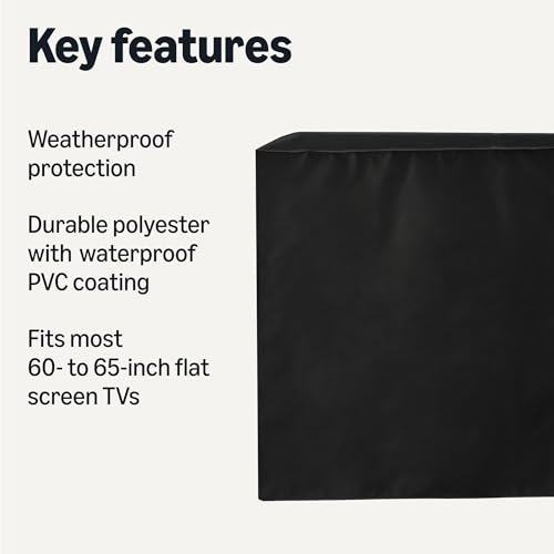 Amazon Basics Waterproof Outdoor TV Cover for 60 - Additional View