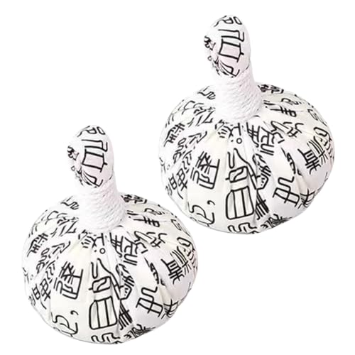 Imagen de TOGEVAL 2 Piezas Bolas de Masaje con Moxibustión y para Espalda y Paquete de Unidades Ergonómico para Fatiga y Tensión Casa Calentables Microondas