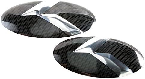 Metal Skin K Emblem Badge Overlay for K900 2019-2020 Black Carbon 2pc (Loden)