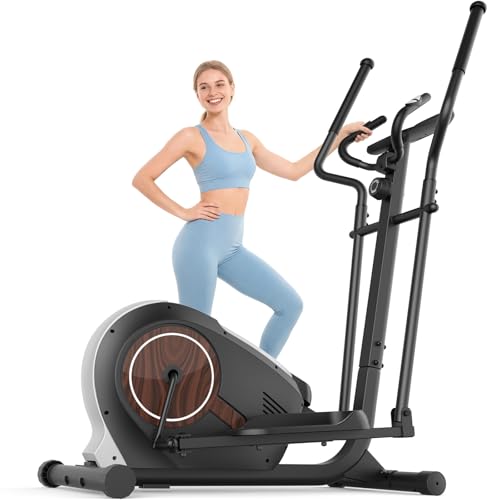 ANCHEER Elliptical Machine with Resistance & Monitor