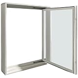 Window Well Supply - Argon Filled in-Swing Casement Basement Egress Window (31' W x 40' H), Vinyl Basement Window - Secure Windows, House Windows Replacement, White Vinyl Frame