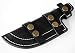 Whole Earth Supply Black Leather Tracker Sheath Fixed Blade Knife Hunting Skinning Blanks Knives