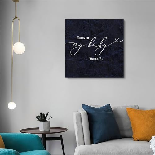 Lienzo impreso Forever My Baby, arte cristiano y motivacional para decorar el cuarto de tu bebé 5