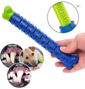 Image of Non-Toxic Rubber Resistant Interactive Dog Toothbrush Cleaning Stick