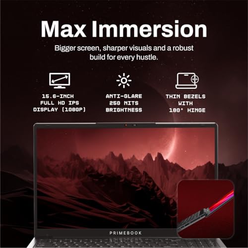 Image of Primebook 2 Max (2026) | 8GB RAM, 128GB UFS Storage | 15.6-Inch Full HD IPS Display | 12hrs Battery | MediaTek Helio G99 | Android 15 (PrimeOS 3.0) | Backlit Keyboard | in-Built AI (Gray)