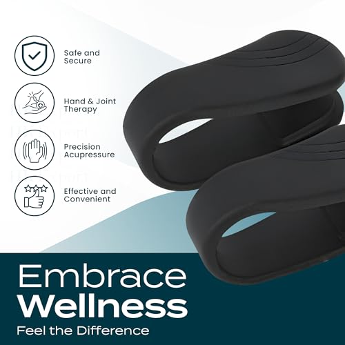 HKEXPORT Pack of 6 Sugar Control LI4 Acupressure Point Clip Handheld Massagers for Diabetics | Migraine, Headache & Tension Relief | Lightweight & Comfortable, Black