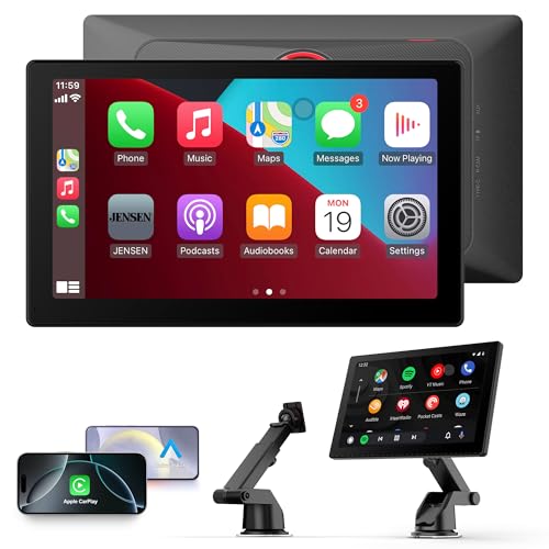 Car Display Compatible with Carplayy and Android Car, Portable Android Auto Display 9 Inch IPS Touch Screen, Auto-Elektronik with Buddy Display/Siri/Googlee Assistant/Fm/Aux (9 Zoll)