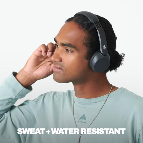 Skullcandy Icon 180 Wireless On-Ear Bluetooth Headphones, Up to 50 Hours Battery, Lightweight and Travel Ready, Secure Fit, Sweat and Water Resistant, Microphone iPhone Android - True Black - Image 4