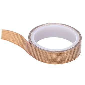 Moumouten Ptfe Adhesive Tape Heat Resistant Tape 4 Sizes Thickness 0 18mm Length 10m Teflon High Temperature Tape For Vacuum Hand Impulse Sealers High Temp Tape 0 18 19mm 10m