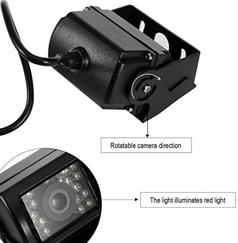 Truck Backup Camera, Car Front View Camera, Night Vision Bracket, Waterproof, 4 Pin Connector Plug Cable