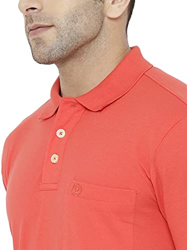 Image of CHKOKKO Men's Polo Cotton Regular Fit Half Sleeves T-Shirt with Pocket