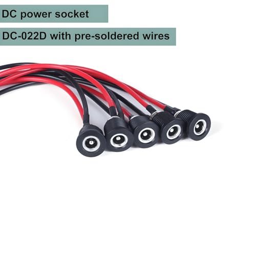 Adaptadores Conector Hembra Negro 5.5x2.1 mm Pack 5 Pcs miniatura 2