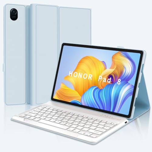 JADEMALL Funda con Teclado para Honor Pad 8 12', Teclado Magnético Extraíble Inalámbrico...